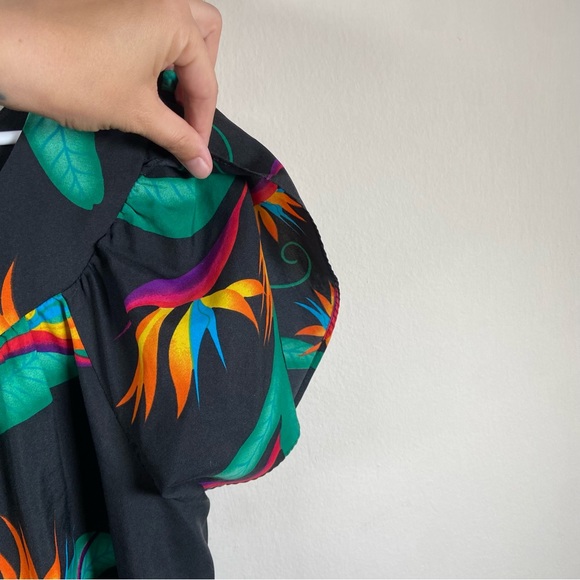 Vintage Handmade Birds of Paradise Tent Dress - Picture 4 of 7